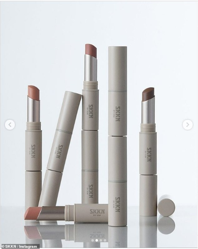 The new Silk Matte Lip Color is available now on SKKN by Kim's website, with 10 shades, $29 each