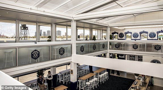 MELBOURNE, AUSTRALIA - OCTOBER 31: General view of the atmosphere during the unveiling of Furphy Birdcage Marquee during the 2024 Melbourne Cup Carnival at Flemington Racecourse on October 31, 2024 in Melbourne, Australia. (Photo by Sam Tabone/Getty Images)