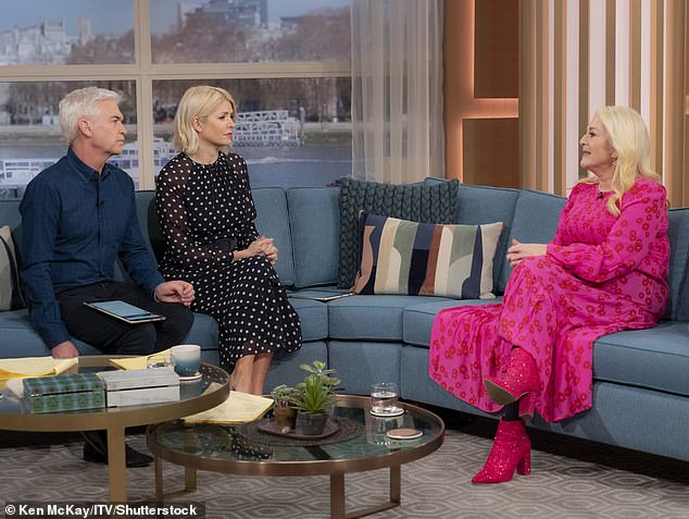 She described her friend and former colleague as 'hugely supportive' through his significant trials and tribulations' (pictured on This Morning with Phil and Holly Willoughby)