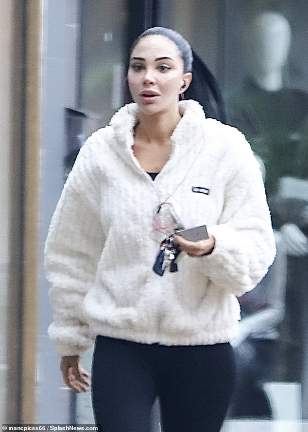 The N-Dubz singer, 36, is reportedly heading downstairs and was spotted preparing for the camping experience as she got her nails done for the last time at Skylar Nails in Alderly Edge