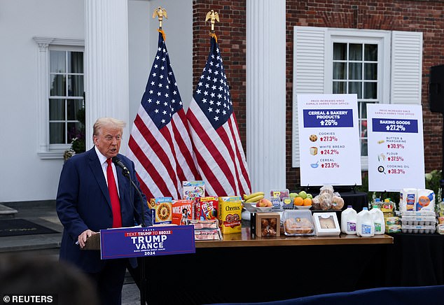 Donald Trump has cited inflation and food costs as a key part of his campaign