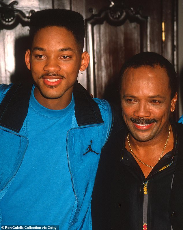 The duo had been close friends for more than 35 years when Jones infamously arranged Will's audition for Fresh Prince in 1989; seen in October 1990