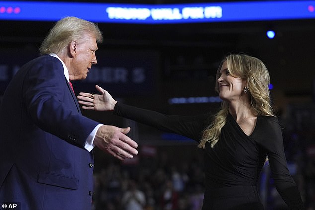 Trump and Kelly embrace after he endorsed the former president the night before Election Day