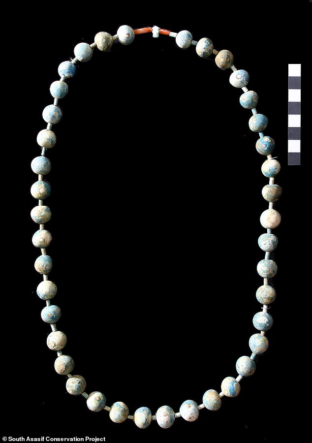 This necklace was considered the most important because it was the only one that belonged to a man and possibly signified that he was of a higher rank