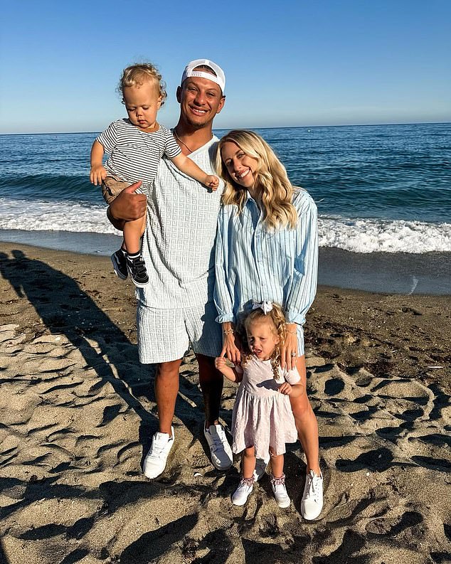 Brittany and Patrick announced in July that they were expecting their third child. They already share a 3-year-old daughter, Sterling, and son Bronze, 23 months