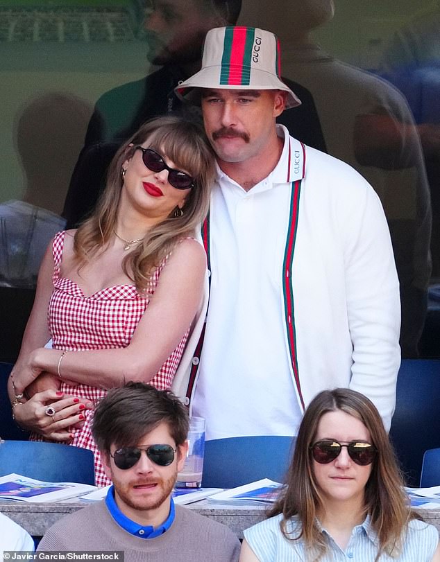 Taylor and Travis have been dating for fifteen months; pictured together on September 8 during the US Open men's final in Flushing Meadows, New York