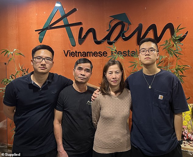 The Nguyen family (photo, from left to right: Duc, Hoa, Hue and Justin) were left with uncertainty after their sponsor made a mistake and their application for permanent residence was rejected twice