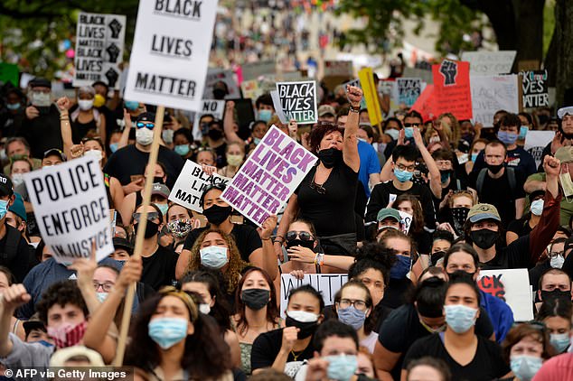 While Fisher lists himself as a leader with BLM in Rhode Island, the two main BLM groups in the area have both distanced themselves from him.