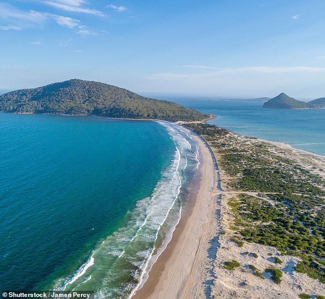 Hawks Nest (pictured) and Tea Gardens are both close to Myall Lakes and offer retirees the choice of kayaking, golf or a beach perfect for fishing