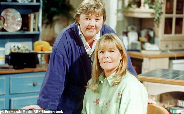 Speculation about a rift between Linda and Pauline was reported in 2021 after it was revealed the duo were no longer speaking to each other (pictured in 1998)