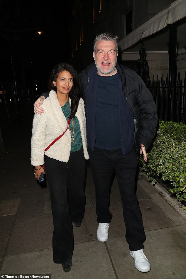 Konnie Huq and her husband Charlie Brooker were at the bash