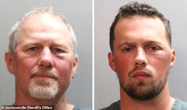 Michael (left) and Alexander (right) were both arrested after a fight in Jacksonville