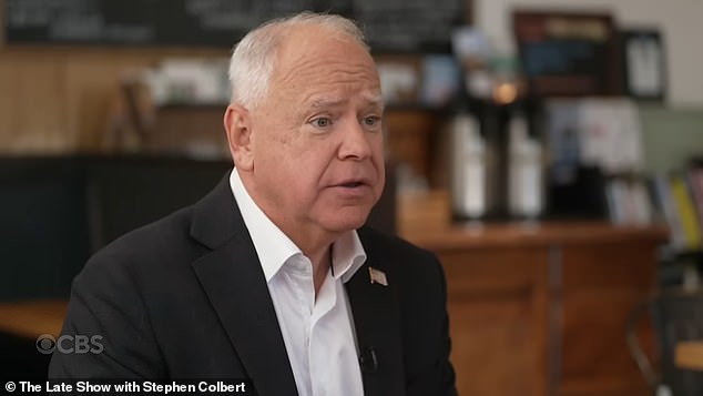 The vice president hopeful was interviewed for this segment at a coffee shop in Philadelphia