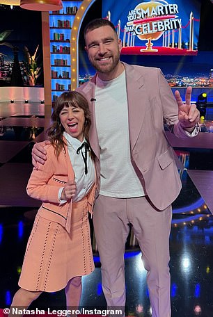 He also had no problem touching comedian Natasha Leggero's shoulder when she served as a celebrity panelist on set