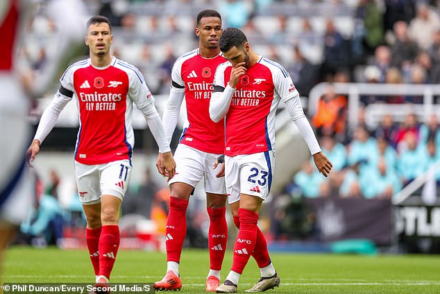 The Gunners slumped after defeat to Newcastle on Saturday, leaving them winless in three games