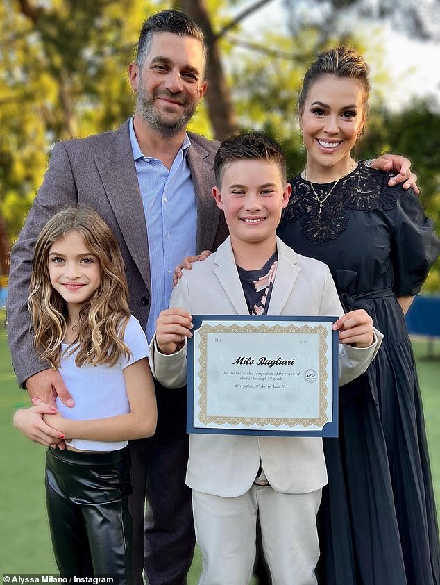 Alyssa and her husband Dave Bugliari married in 2009, and in addition to their 13-year-old son Milo, they also have a 10-year-old daughter named Elizabella