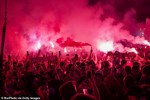 The streets of Piraeus were filled with cheering supporters until the early hours of the morning