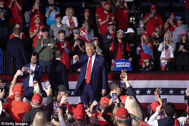 Meanwhile, Trump wrapped up his campaign in Grand Rapids in the early hours of Tuesday