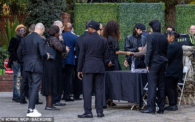 A day earlier on Monday, Tito's funeral took place at the Forest Lawn Cemetery in Glendale, California