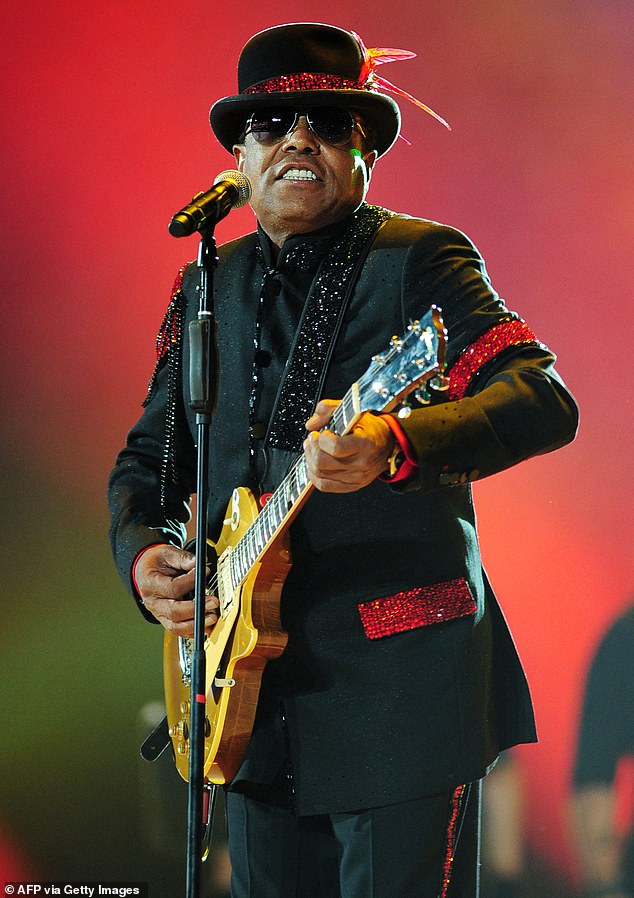 Nearly two months earlier, on September 15, Tito – the founding member of the Jackson 5 – died at the age of 70 after a fatal heart attack; seen in 2011 in Wales