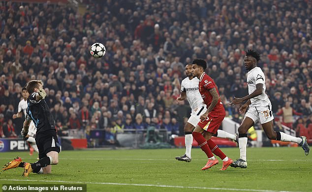 The Colombian opened the scoring with a beautiful chip on Lukas Hradecky in the Leverkusen goal