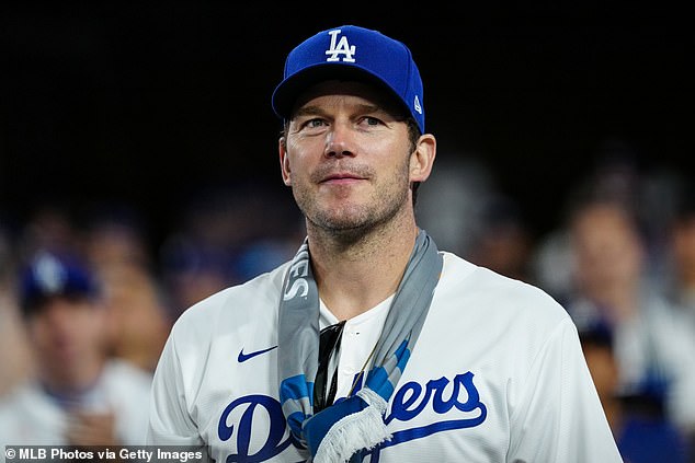 Chris is under fire for his neutral approach to the presidential election. Pictured on October 25 at Dodger Stadium in LA