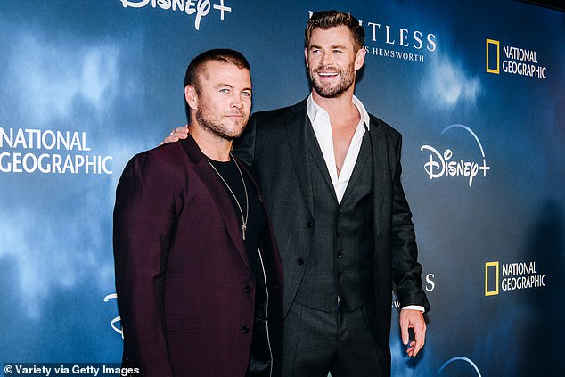 Luke previously teamed up with his brother Chris (both pictured in November 2022) after landing a cameo role in 2017's Thor: Ragnarok