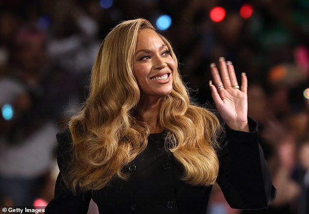 Beyonce took the stage in Houston to support Harris, saying she wasn't there as a celebrity, but as a mother