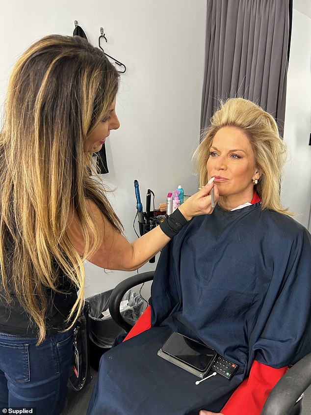 'Big day calls for big hair. Daniela and Michelle, who took this photo, are my amazing hair and makeup team, and how lucky I am to have them!' MacCallum captioned this photo.