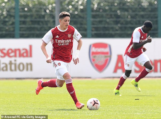 Edu's son Luigi (pictured) spent three years in Arsenal's academy and wants to further his own professional football career