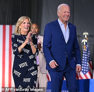 She previously stepped out in the dress when she attended a rally following the presidential debate between her husband, Joe, and Donald Trump in June