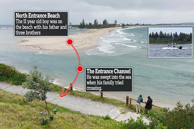 A multi-coordinated search for the boy was launched, involving rescue helicopters, water police and surf lifesavers.