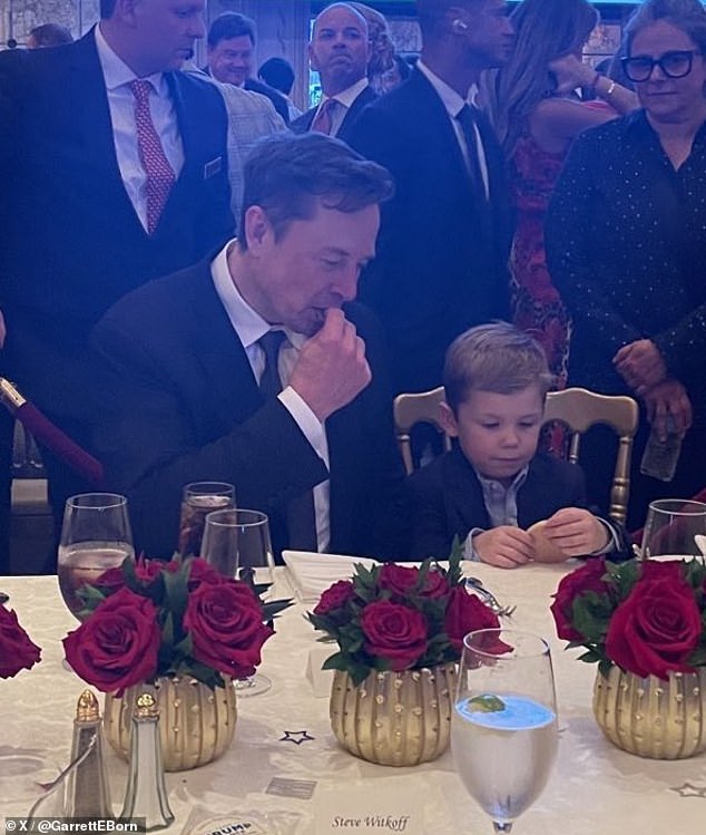 It may have been past the toddler's bedtime, but he looked like he was having a great time as he partied alongside a slew of celebrities and political figures and munched on some treats.