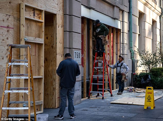 Just days before the 2024 presidential election, stores and buildings near the White House began boarding up their windows, preparing for the possibility of violent unrest after the outcome.