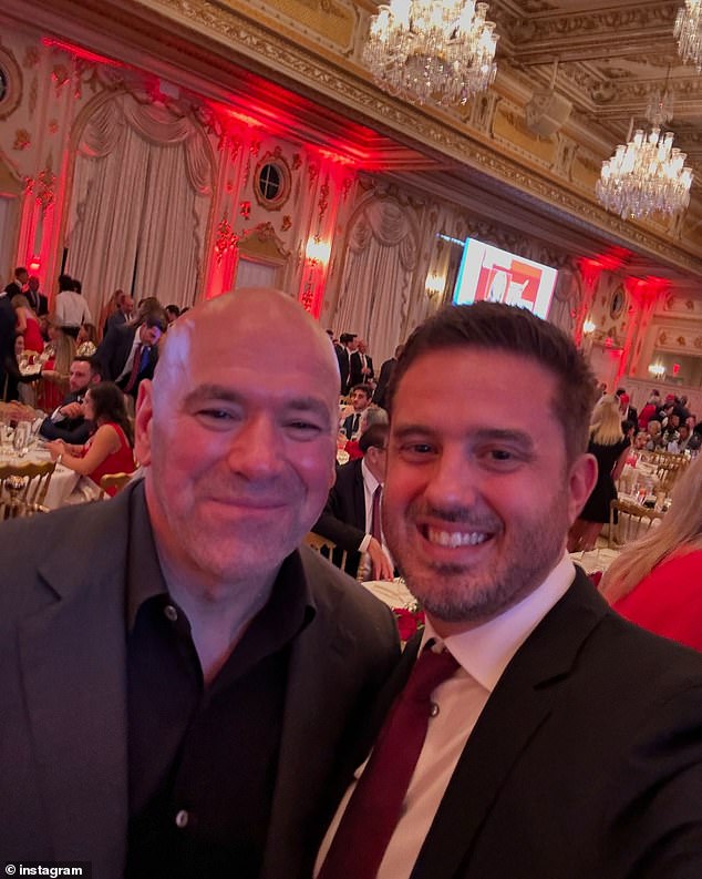 Senator Marco Rubio is photographed with UFC Commissioner Dana White