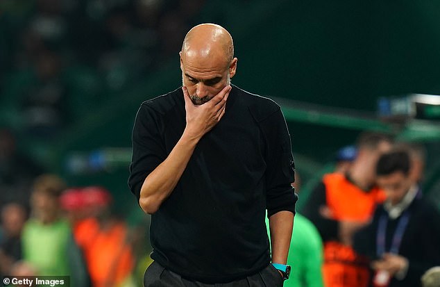 Although it was a dream farewell for Amorim, it was a nightmare evening for Pep Guardiola's side