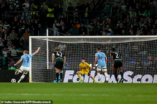 Erling Haaland missed a penalty for the Premier League giants, further exacerbating Guardiola's problems