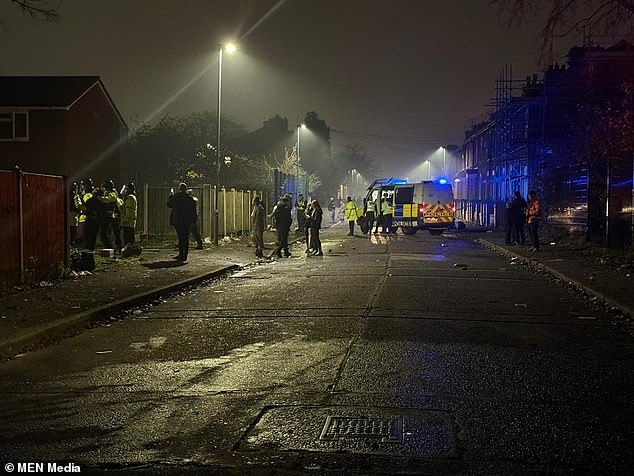 Vine Street was closed after chaos