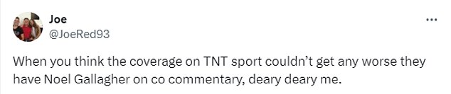 1730882656 930 Fans slam TNT Sports for absurd Noel Gallagher decision as