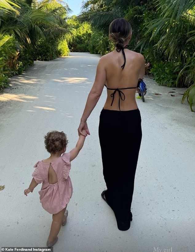 Kate and Rio, who married in 2019, are parents to Cree who was born in December 2020 and daughter Shae (seen), who was born via C-section last year