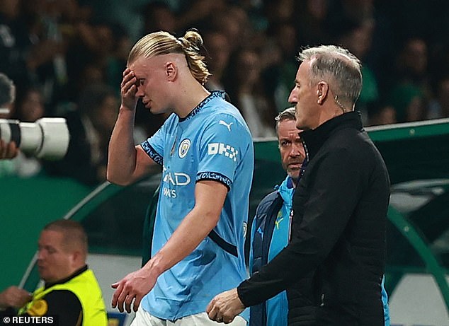 It was a particularly tough evening for Erling Haaland, who shot his penalty onto the crossbar