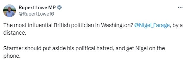 Cheering Reform MPs have demanded Sir Keir use Nigel Farage's close friendship with Trump to maintain the special relationship.