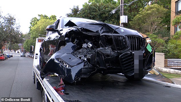 According to eyewitness accounts, Ritchie's BMW collided with a parked Mitsubishi Pajero, violently pushing it off the road and into a parked Kia.