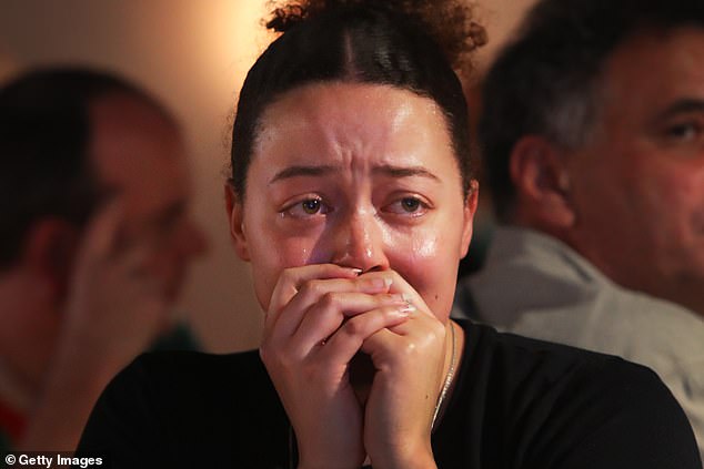 Emotions ran high as viewers watched live coverage of the US election at Sydney's Kent Street Hotel