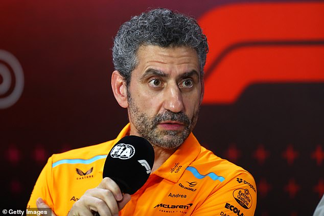 Andrea Stella, team boss at McLaren, has lost Bartoleto from his selection after the Sauber attack