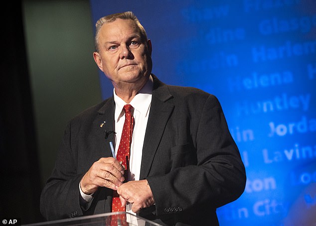 Democratic Senator Jon Tester of Montana prepares for the September 30 debate in Missoula, MT