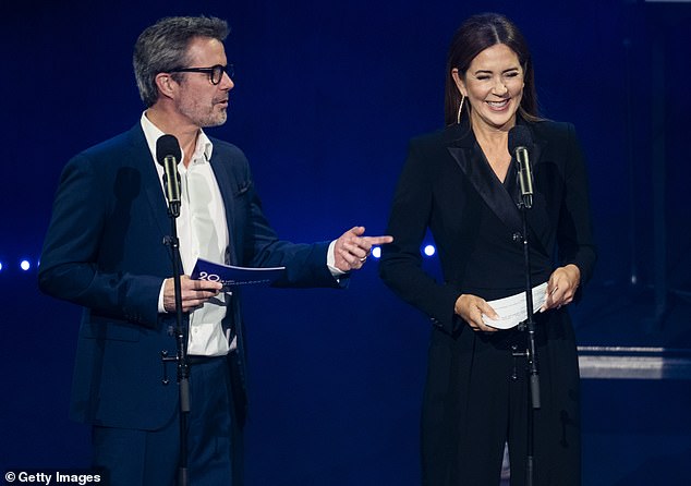 At last night's event, Frederik and Mary (pictured) announced that the Crown Prince Couple's Awards will now be known as the Royal Couple's Awards