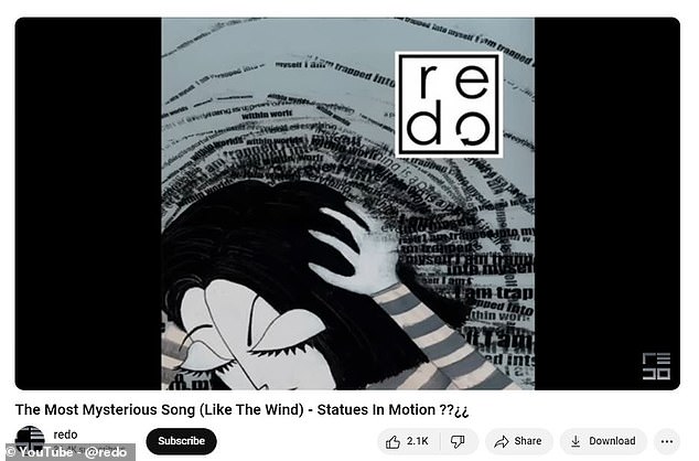 The song was recorded by a teenager who heard it played on the radio in 1984. In 2007, his sister posted the song online (pictured) and started asking if anyone could identify the lost song. The first known rip of those original messages was uploaded to YouTube in 2011 under the title 'Like The Wind' from 'Statues in Motion'