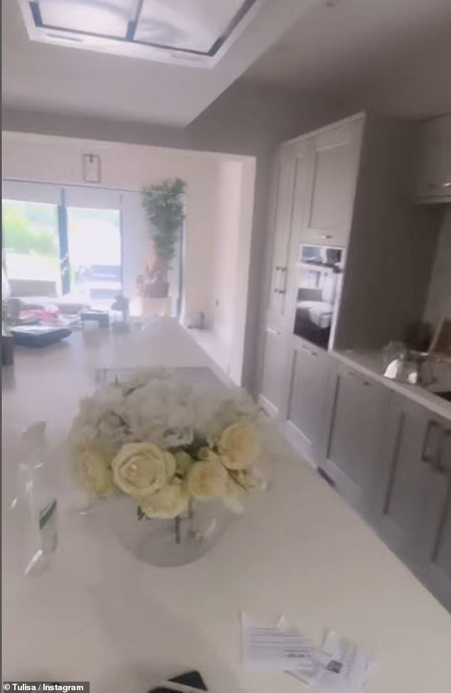 Meanwhile, the kitchen had a marble countertop and skylights to let in plenty of light