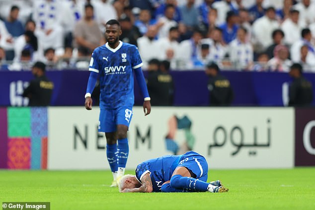 Neymar suffered another injury during Monday's Asian Champions League match